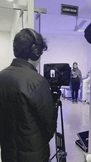 Behind the scenes shoot clip